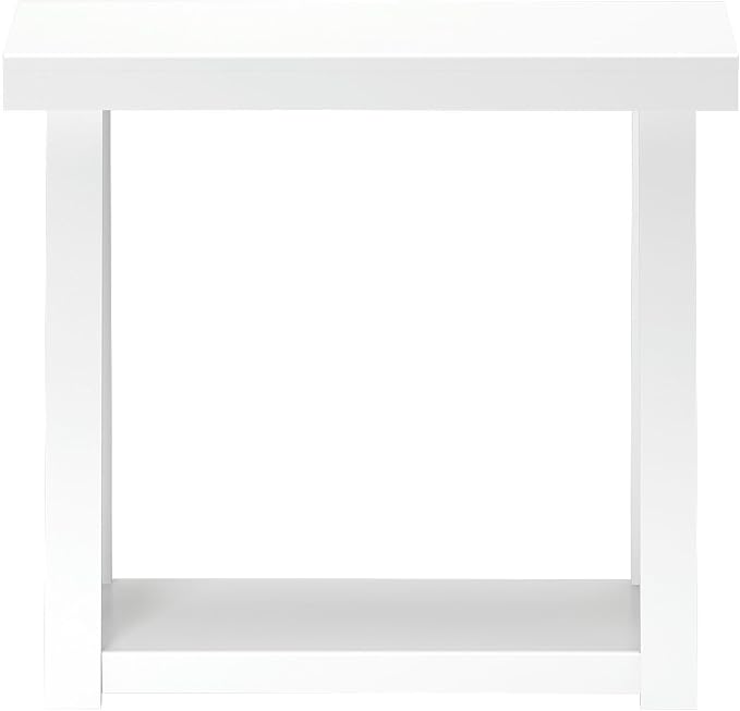 Plank+Beam Solid Wood Console Table with Storage, 36 Inch, Sofa Table with Shelf, Narrow Entryway Table for Hallway, Behind The Couch, Living Room, Foyer, Easy Assembly, White