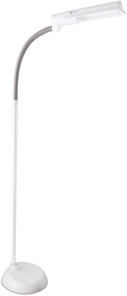 OttLite 13 Watt WingShade Floor Lamp - Living Room, Office, Bedroom Home Decor