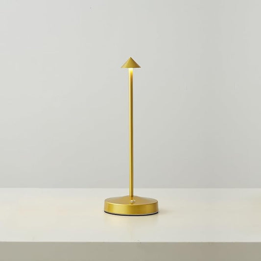 Cordless Table Lamps,Rechargeable Led Touch Bar Lamp,Portable Battery Operated Lamps,Dimmable Small Table Lamps,Minimalist Design,for Living Room/Restaurant/Couple Dinner/(Gold)