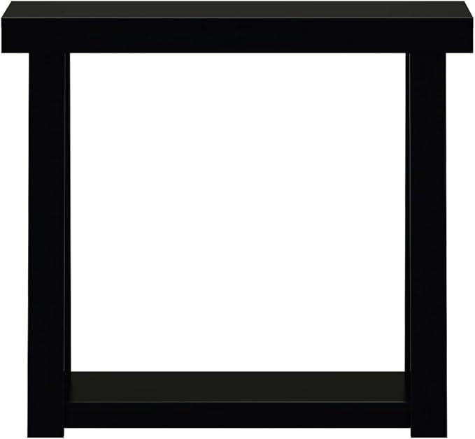 Plank+Beam Solid Wood Console Table with Storage, 36 Inch, Sofa Table with Shelf, Narrow Entryway Table for Hallway, Behind The Couch, Living Room, Foyer, Easy Assembly, Black