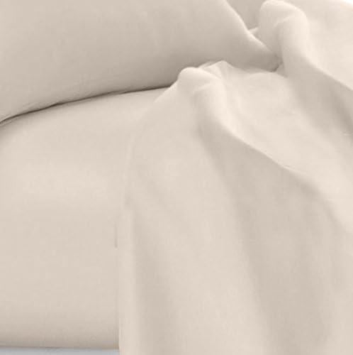 Clara Clark Bed Sheets, Premier 1800 Series 4 Piece Bed Sheet Set, Deep Pocket, Wrinkle, Fade, Stain Resistant, Luxury Soft Bedding Sheets & Pillowcases, Split King, Beige Cream