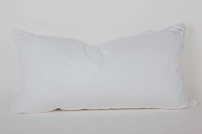 King Size Goose Down Feather Hotel Collection Bed Pillow for Sleeping for Back, Stomach or Side Sleepers King Size(20x36IN) White 1 Pack