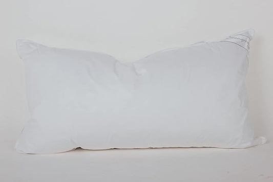 King Size Goose Down Feather Hotel Collection Bed Pillow for Sleeping for Back, Stomach or Side Sleepers King Size(20x36IN) White 1 Pack