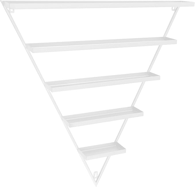 10PCS Triangular Nail Polish Racks, Metal Wall-Mounted Display Rack for Nail Polish Bottles, Lipstick Perfume Wall Shelf Essential Oil Organizer for Home Spa Nail Salon Shop