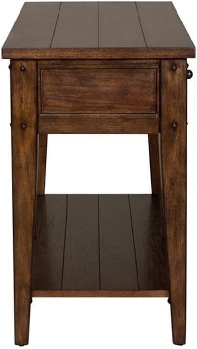 Liberty Furniture Industries Lake House Sofa Table, W48 x D18 x H29, Dark Brown
