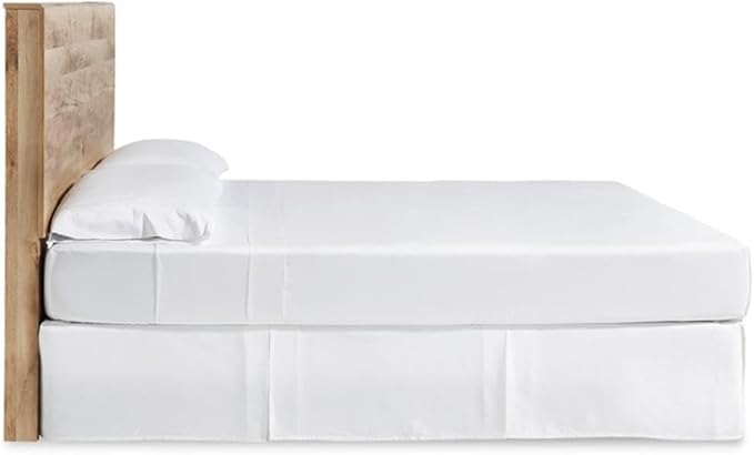 Signature Design by Ashley Hyanna Rustic Decorative Laminate Panel Headboard ONLY, King, Brown