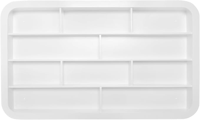 Wall-Mounted Nail Polish Organizer Rack - 4 Tier 10 Cube Floating Nail Polish Shelves, Makeup & Beauty Essentials Storage - Multi-Purpose Display Holder for Home Spa & Nail Studio - 47.24in
