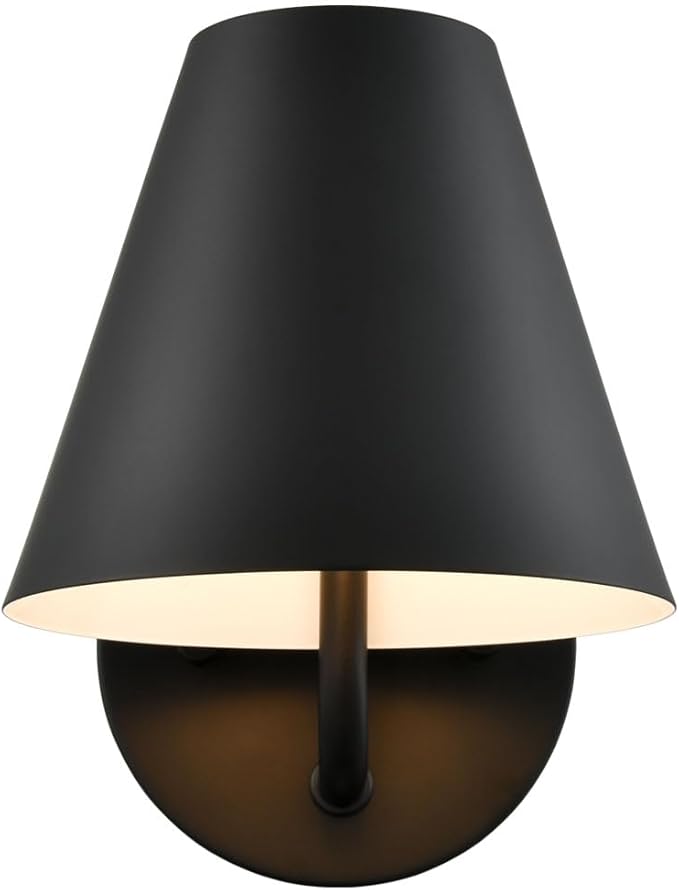 DIRYZON Industrial Wall Sconces Set of Two,Metal Barn Wall Lights for Bedroom,Black Sconce Lighting for Living Room Kitchen Hallway