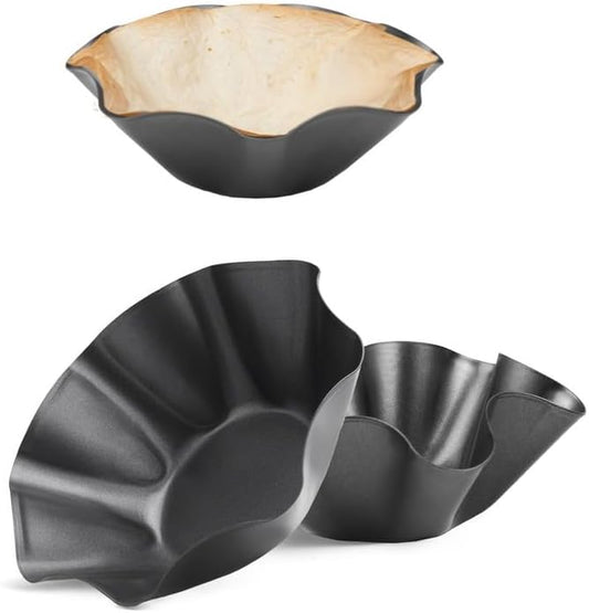 RUVINCE Nonstick Tortilla & Taco Shell Maker Set of 3, 8.75-Inch Heavy-Duty Bakeware for Mexican Cuisine