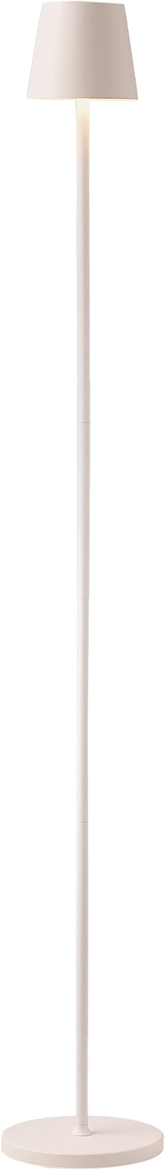 O’Bright Sandy- Cordless LED Floor Lamp for Outdoor/Indoor, Rechargeable, Water Resistant, Dimmable, Carry Light, Adjustable Height Stand Lamp for Patio, Living Room, Bedside, Table Night Lamp, White