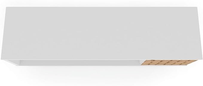 Manhattan Comfort Liberty Mid Century Modern TV Stand for Televisions up to 50 Inches, Bedroom and Living Room Entertainment Center with Storage, Shelves, and Cabinet, 53" Wide, White/3d Print