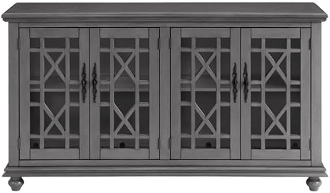 Martin Svensson Home Elegant TV Stand, 63" W x 35" H, Grey