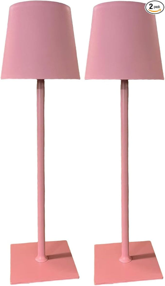 2 Pack Cordless Table Lamps, 3 Colors Stepless Dimming, 5000mAh Rechargeable Battery LED Desk Lamp for Bedroom/Couple Dinner/Desk/Cafe/Dining Room/Terrace