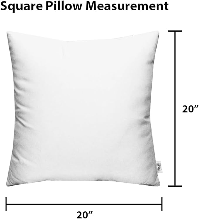 RSH DECOR: Sunbrella Square Throw Pillows Set of 4 | 20" x 20" | Water and Fade-Resistant Performance Fabric | Outdoor Pillow Covers with Down-Alternative Inserts | Canvas Jockey Red