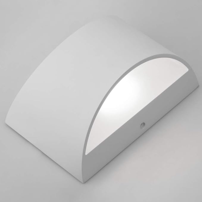 Aipsun Indoor Aluminum Modern LED Wall Sconce Hardwired Interior Wall Lights Set of 2 Up and Down Wall Mount Light for Living Room Bedroom Hallway Corridor Cool White 6000K(with G9 Bulbs)