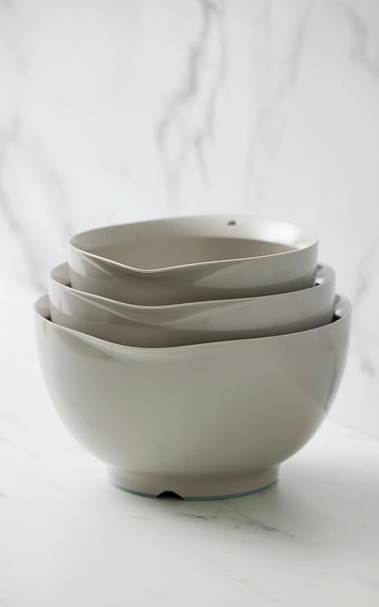 Precision Craft Mixing Bowl Set 3 Pcs Elevate Your Culinary Experience Stylish Nesting Bowls for Effortless Cooking and Baking