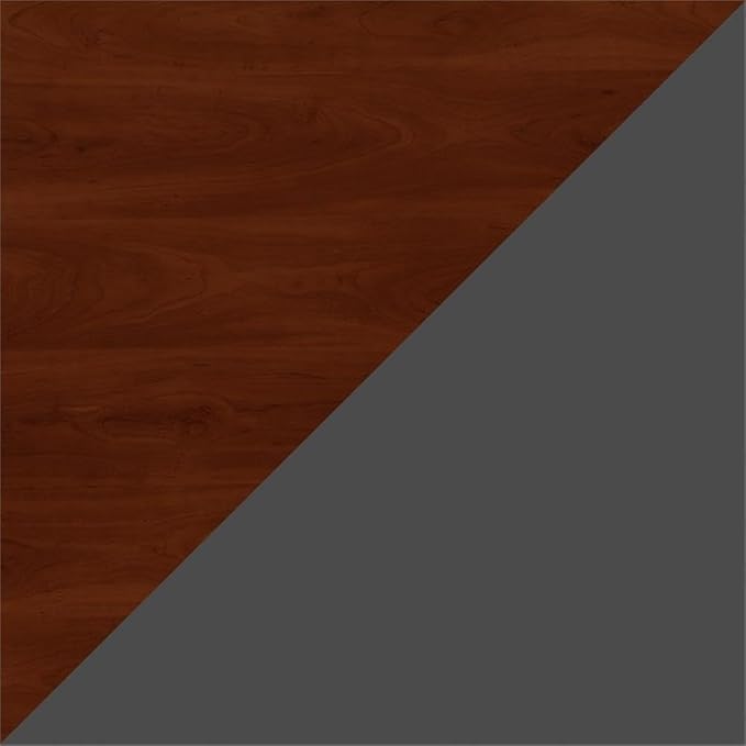 Bush Business Furniture Series C 72W Office Desk with Bookcase and File Cabinets in Hansen Cherry