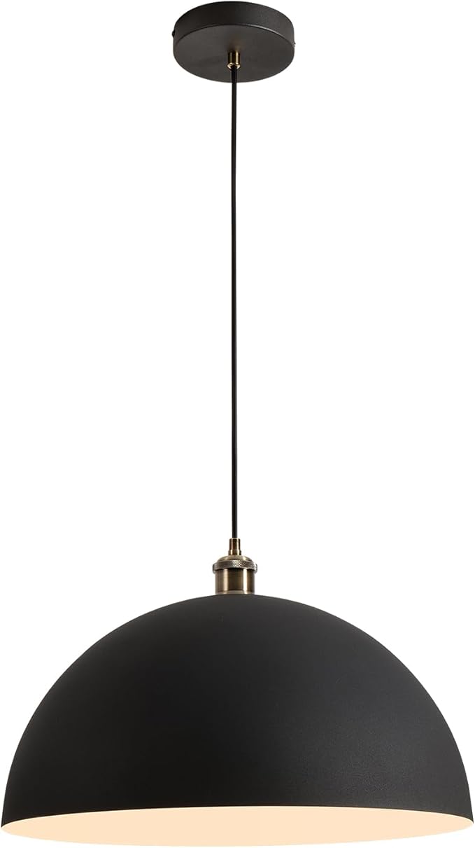 Modern chandelier Industrial style chandelier 17.72 inches Black and white color scheme Indoor chandelier Length of wire 78.74 inches - Suitable for kitchen island, dining room and bedroom use