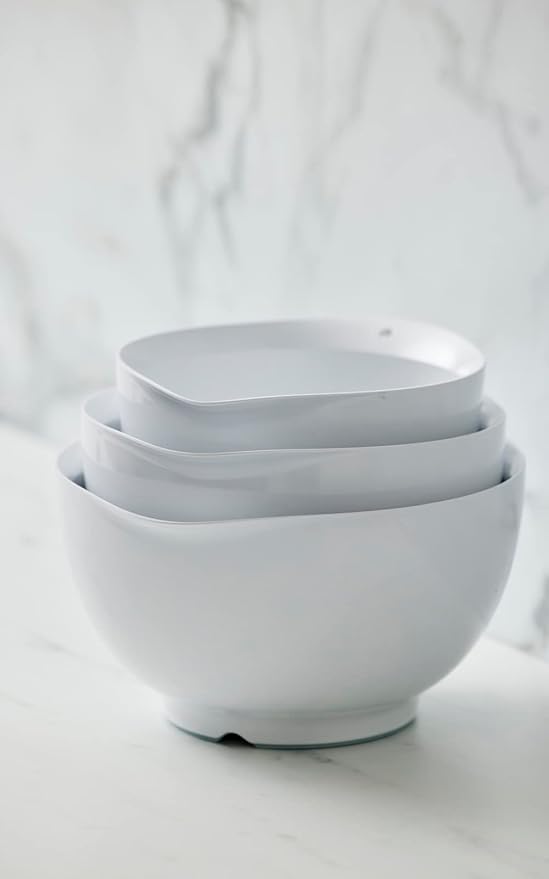 Precision Craft Mixing Bowl Set 3 Pcs Elevate Your Culinary Experience Stylish Nesting Bowls for Effortless Cooking and Baking