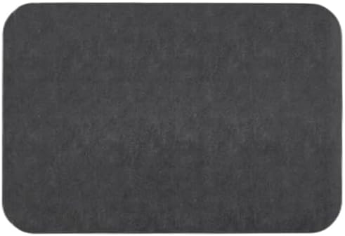 Small Bathroom Mat Quick Dry, Bathroom Rugs Non Slip Washable Thin Absorbent Bath Mat Fits Under Door Bathroom Floor Mat Perfect for Bath, Shower, or Sink 12"x12" Dark Grey