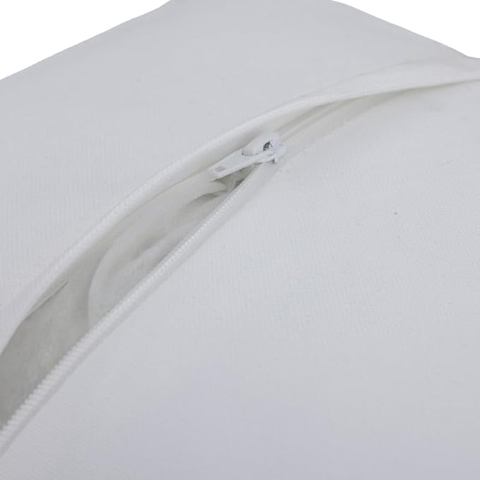 East Green 18 x 18 Waterproof Outdoor Pillow with Insert, Granite with White Piping - Premium Olefin Outdoor Accent Pillow for Patio Furniture