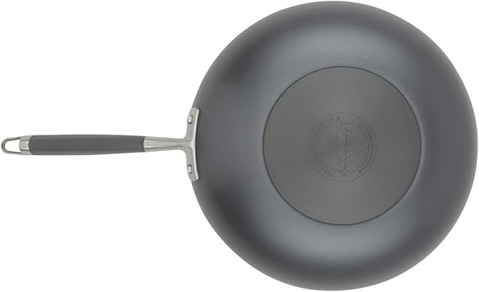 Anolon Advanced Home Hard-Anodized Nonstick Open Stock Cookware- Woks (12-Inch Open Wok, Moonstone)