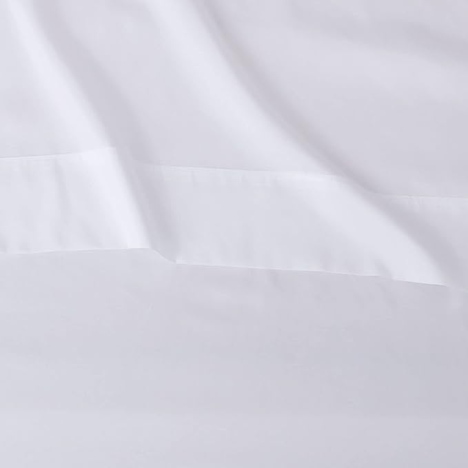 Amazon Basics Lightweight Super Soft Easy Care Wrinkle Free Microfiber 3 Piece Bed Sheet Set with 14-Inch Deep Pockets, Twin, Bright White, Solid, Kids, Men & Women Bedding (Pack of 4)