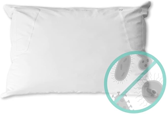 Spry Pure Hypoallergenic Bed Pillow Waterproof and Breathable - Standard King (Polyfill)