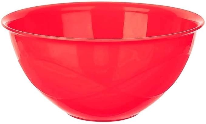 Tribello Large Mixing bowls 5-Quart 169oz - Plastic Salad/Mixing/Serving Bowl 1 pack