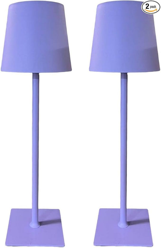 2 Pack Cordless Table Lamps, 3 Colors Stepless Dimming, 5000mAh Rechargeable Battery LED Desk Lamp for Bedroom/Couple Dinner/Desk/Cafe/Dining Room/Terrace