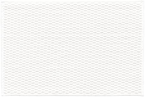 Bathroom Rugs Non Slip Washable, Super Absorbent Thin Bath Mat Small Quick Dry Low Pile Bathroom Rug, White 16"x24"