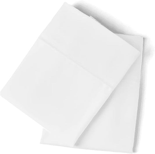 Night Sweats: The Original PeachSkinSheets 1500tc Soft Standard Pillowcase Set Classic White