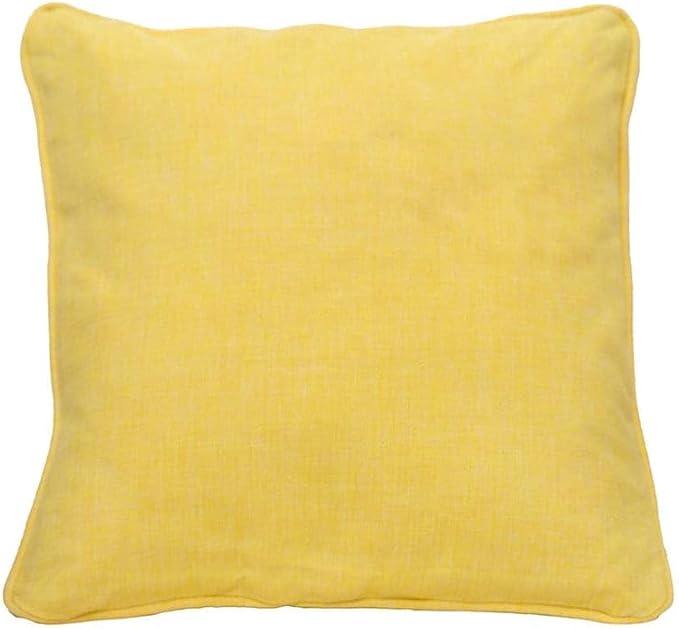 East Green 14 x 14 Waterproof Outdoor Pillow with Insert, Yellow - Premium Olefin Outdoor Accent Pillow for Patio Furniture