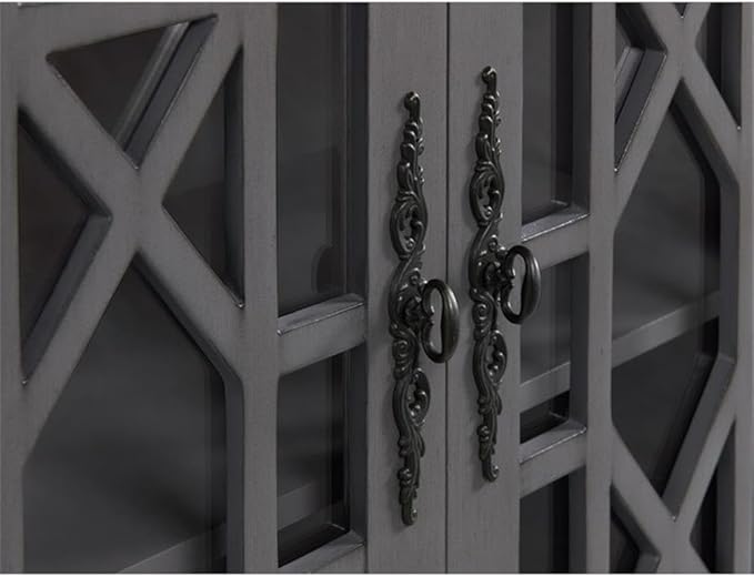 Martin Svensson Home Elegant TV Stand, 63" W x 35" H, Grey