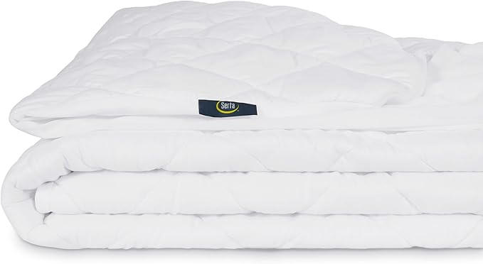 Serta Simply Clean Triple Action Mattress Pad, Waterproof Mattress Pad, Ultra Soft and Stain-Resistant Mattress Pad, Machine Washable, Twin XL, White