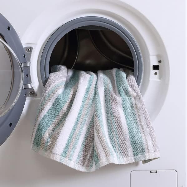 Tommy Bahama Nautica - Bath Towels, Highly Absorbent & Soft, Stylish Bathroom Decor (Zane Chevron Blue, 6 Piece)