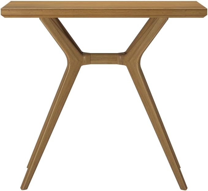 Plank+Beam Verso Console Table, 36 Inch Solid Wood Modern Sofa Table, Narrow Entryway Table for Hallway, Behind The Couch, Living Room, Foyer, Pecan