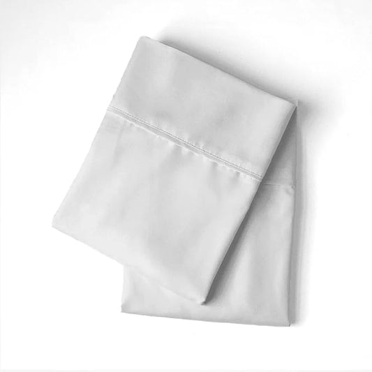PeachSkinSheets Night Sweats: The Original 1500tc Soft King Pillowcase Set Brushed Silver