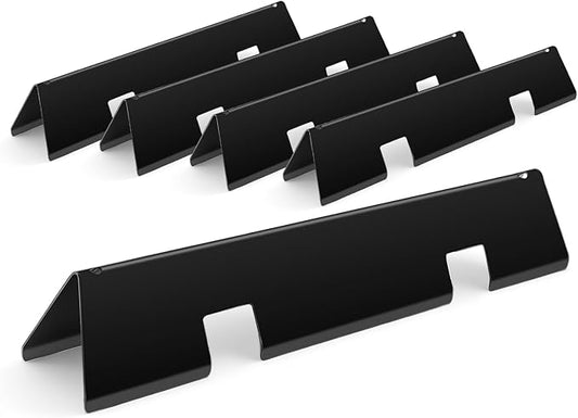 15.3" Flavorizer Bars Replacement for Weber Spirit 300 and GS4 Spirit II 300 Series E310 E320 E330 S310 S320 S330 with Front Control Knobs, Porcelain Enameled Steel Grill Heat Plates for 7636, 5 Pack