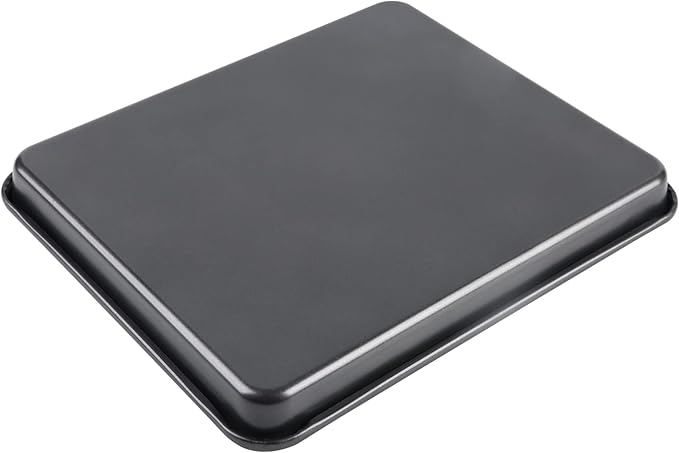 12.7-Inch Nonstick Baking Sheets & Cookie Trays for Oven, 2-Pack PFOA Free Baking Pans Set (Black)