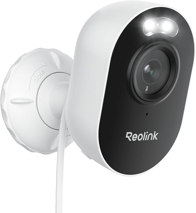 REOLINK Wireless Outdoor Security Camera Lumus 2K, Upgraded 4MP Spotlight Color Night Vision, 2.4/5GHz Dual-Band WiFi Plug in Camera, Smart Person/Vehicle/Animal Detection, Two-Way Talk, Local Storage