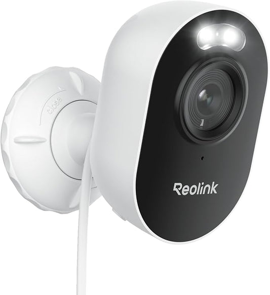 REOLINK Wireless Outdoor Security Camera Lumus 2K, Upgraded 4MP Spotlight Color Night Vision, 2.4/5GHz Dual-Band WiFi Plug in Camera, Smart Person/Vehicle/Animal Detection, Two-Way Talk, Local Storage