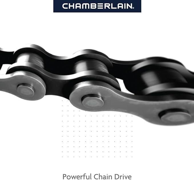 Chamberlain C2212T Smart Wi-Fi Garage Door Opener, 1/2-HP Chain Drive Motor - Quantity 1