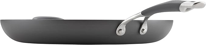 Circulon - 83906 Circulon Radiance Hard Anodized Nonstick Frying Pan / Fry Pan / Hard Anodized Skillet with Helper Handle - 14 Inch, Gray