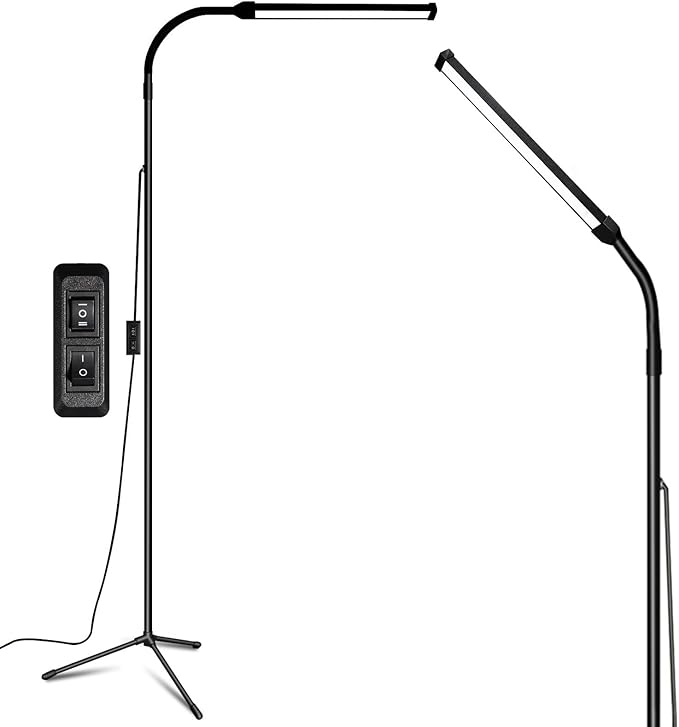 Led Floor Lamp for eyelash extensions Standing light Floor Lamps for Office Standing Lamp Brightness eyelash lamp tattoo Light Eye Caring Reading lamp for Bedroom makeup light lash light extension