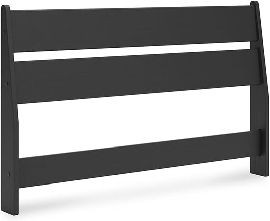 Signature Design by Ashley Socalle Modern Panel Headboard, Full, Black