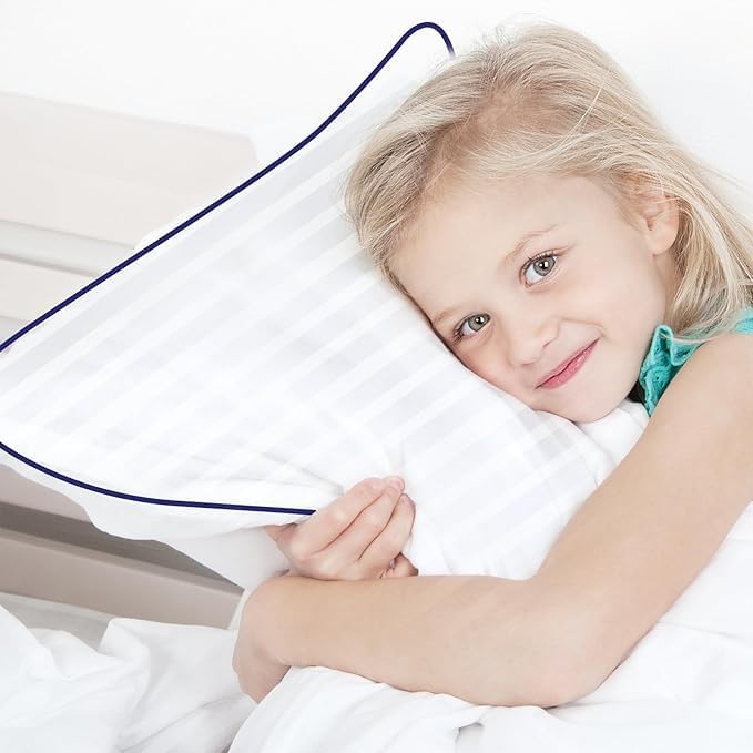 Throw Pillows Insert, 18'' x 18'' Set of 2, Decorative for Couch, Sofa or Bed with Premium Down Alternative Filled, White