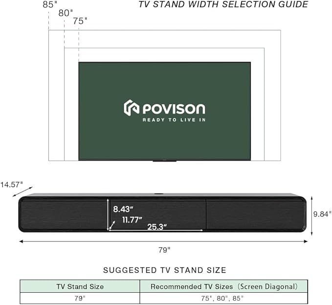 Fully-Assembled Minimalist Floating TV Stand, Modern Wall-Mounted Entertainment Center with 3 Flip-Down Cabinet Doors, Solid Wood, Black Oak, 78"