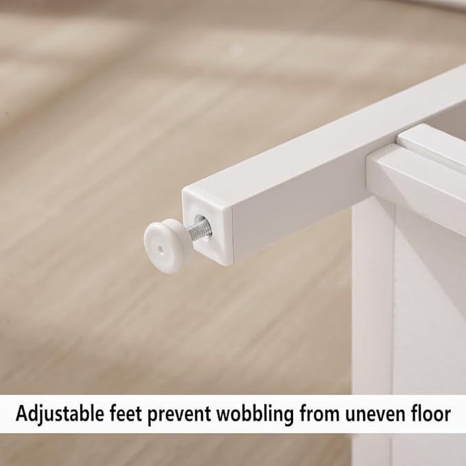 EXCEFUR Rustic Sofa Table, Industrial Console Table for Entryway, Wood and Metal Hallway Table for Living Room, White Oak