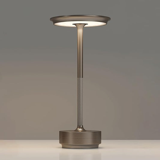 Rechargeable Table Lamps Cordless, Portable 5000mAh Outdoor Table Light, 3 Color Stepless Dimming LED Table Lamp with Memory Function, for Home/Dinner/Patio/Restaurant.(Light Cafe)